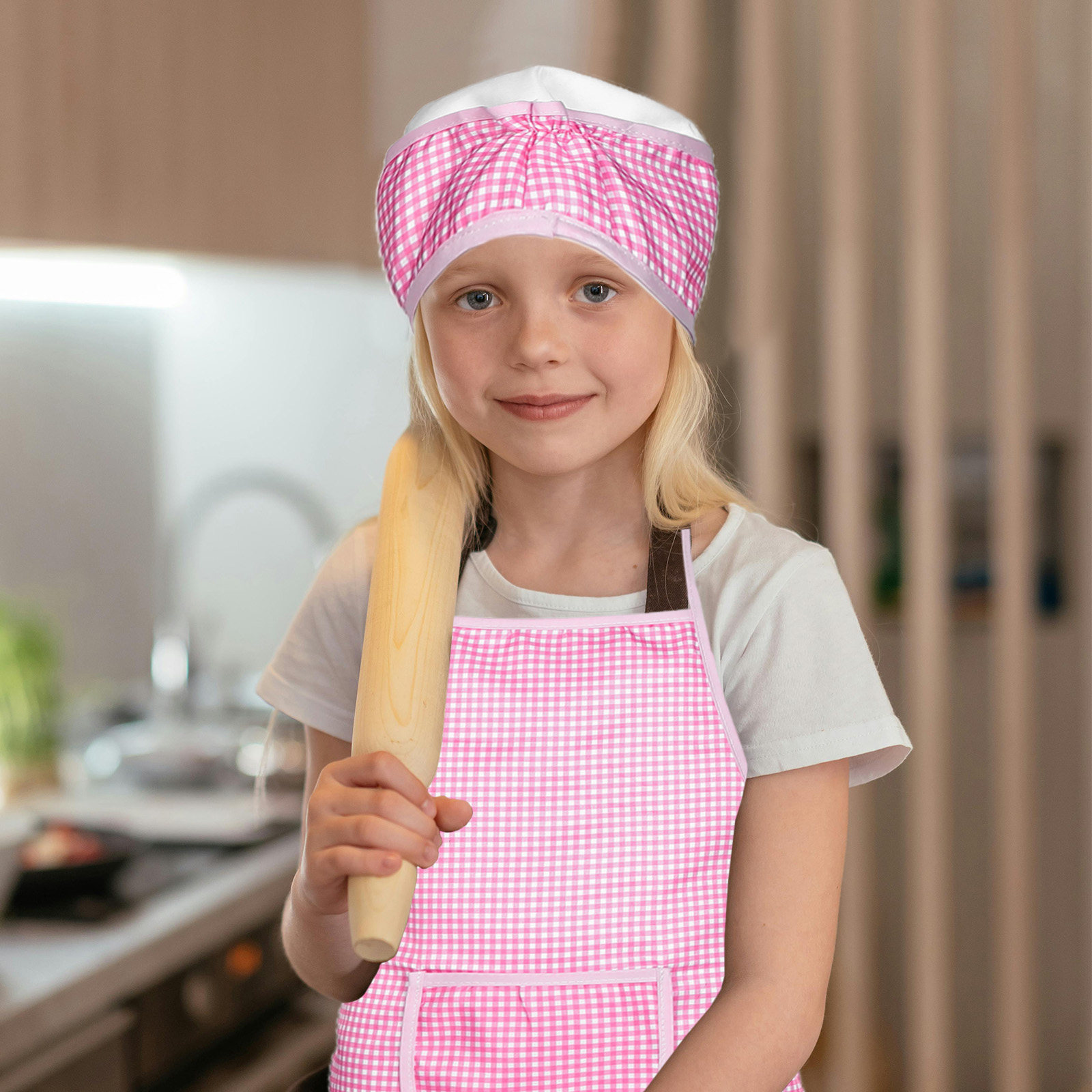 Baking Kitchen Set Up - 1Set Kids Apron and Chef Hat