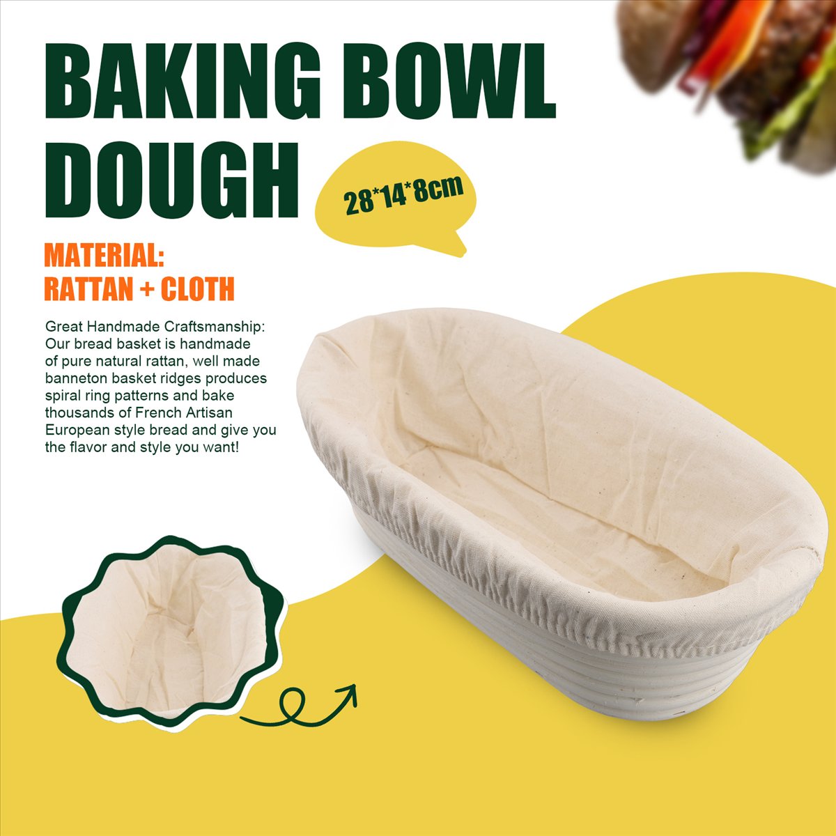 Proofing Basket Banneton - BHBL Banneton Proofing Basket Set -