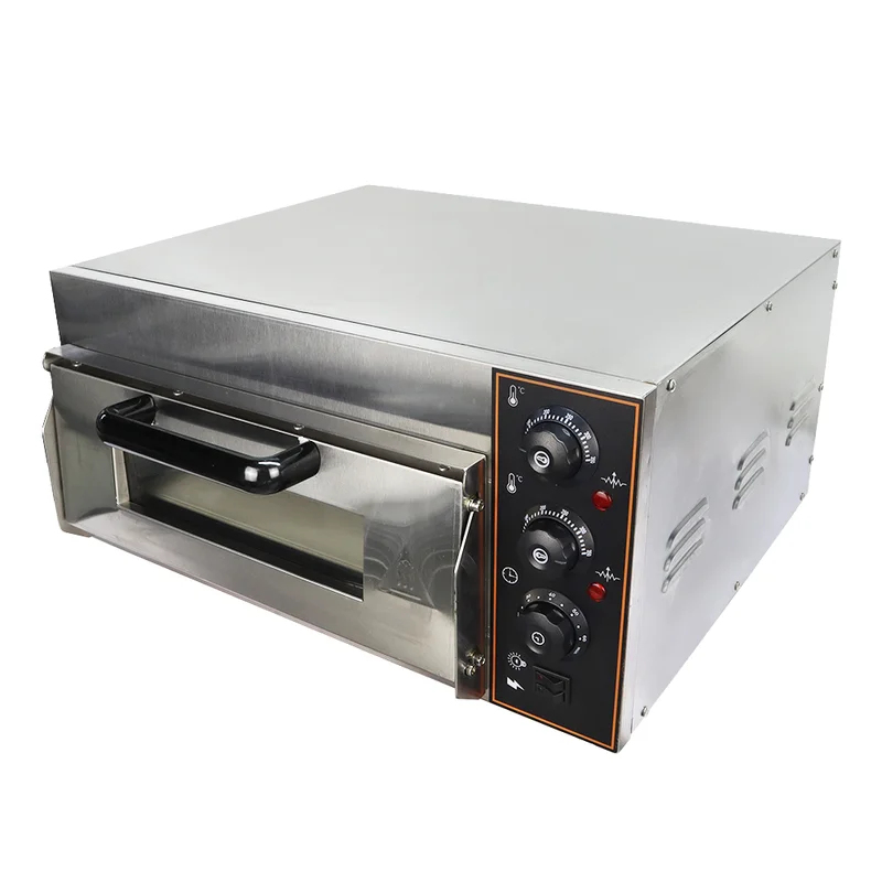 Commercial Kitchen Baking Oven - Stainless Steel Single Deck Pizza Oven