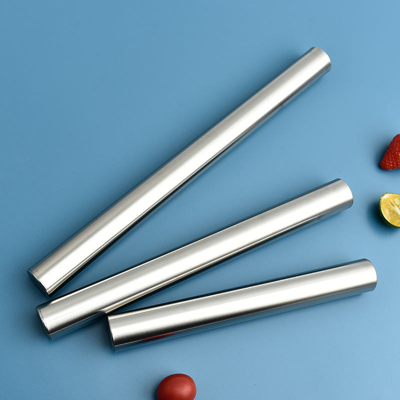 Bread Baking Kitchen Utensils - Stainless Steel Rolling Pin Baking Bread