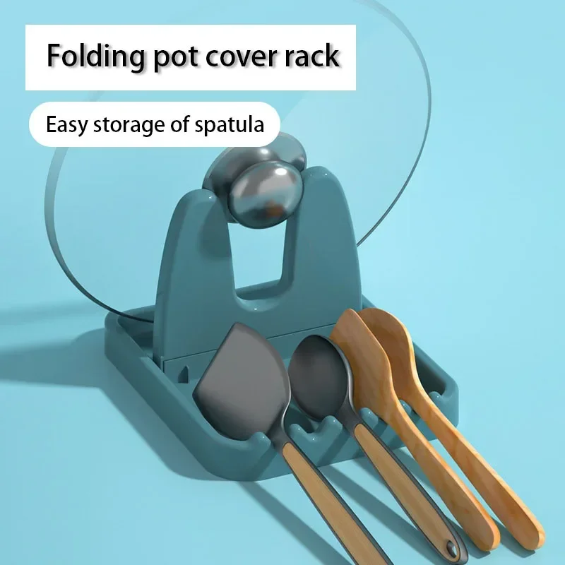 Kitchen Baking Appliances - 1pc Foldable Pot Lid Rack Stand