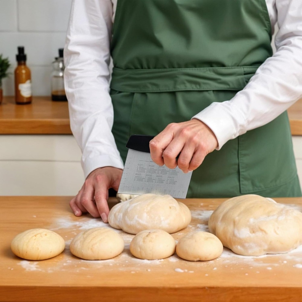 Bread Baking Kitchen Utensils - 2 Pieces Stainless Steel Bench Dough