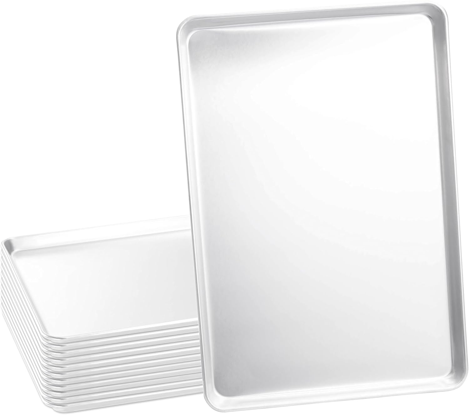 Kitchen Baking Trays - Full Size Commercial Aluminum Baking Sheet