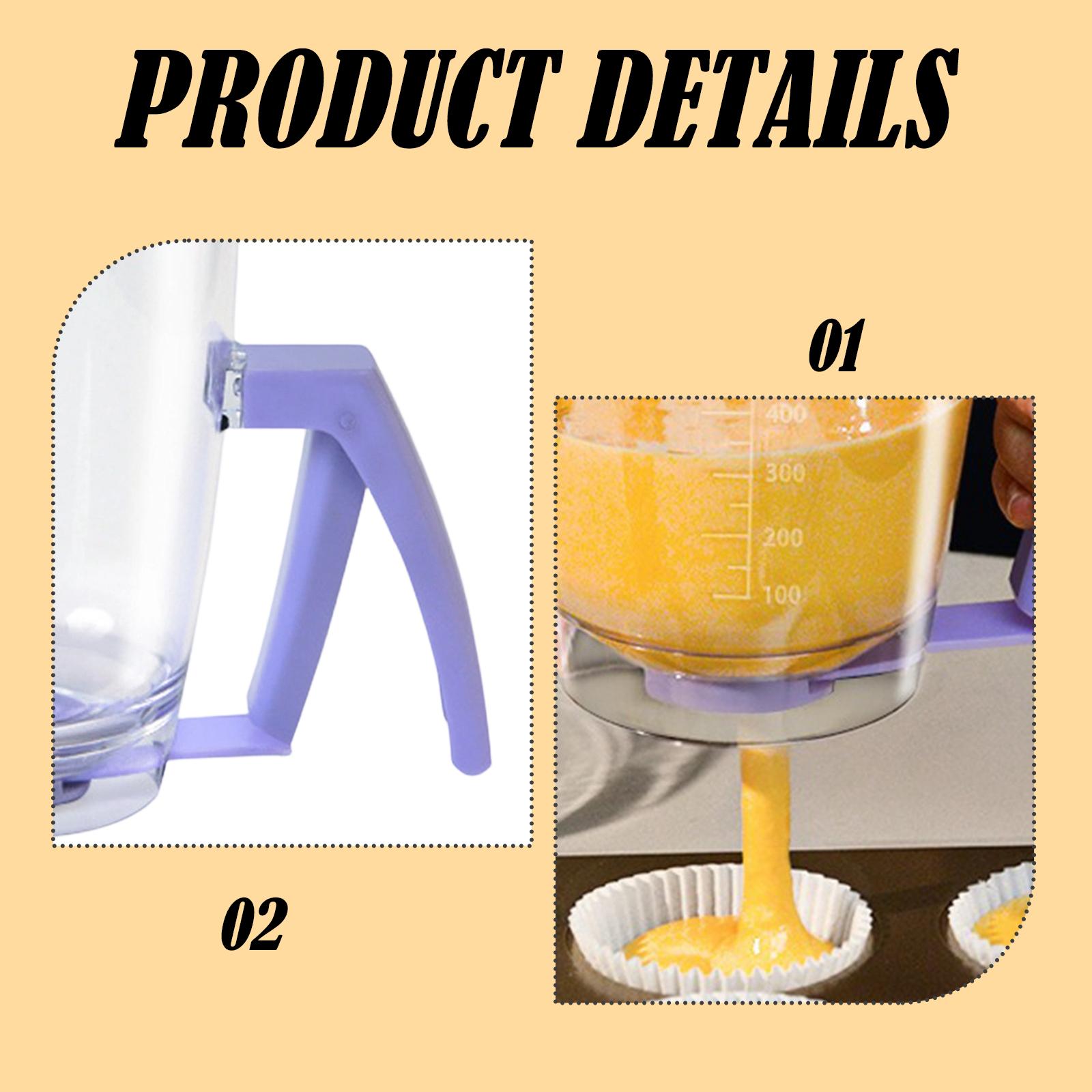 Kitchen.Baking Labels - Pancake Batter Dispenser Easy Pour with