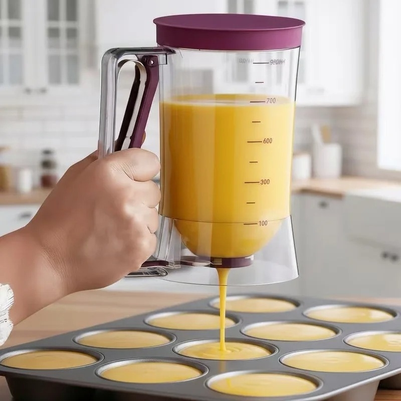 Kitchen.Baking Labels - Batter Dispenser Hand-held Graduated Funnel Pastry