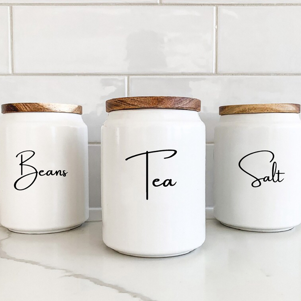 Kitchen.Baking Labels - Kitchen Organization Canister Jar Labels Sticker