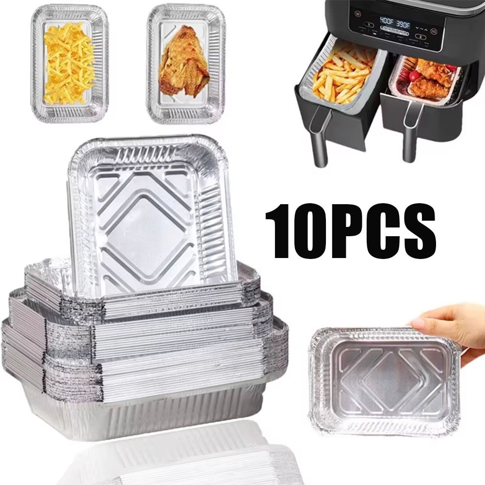 Kitchen Baking Trays - 10PCS With Lids Aluminum Foil Trays