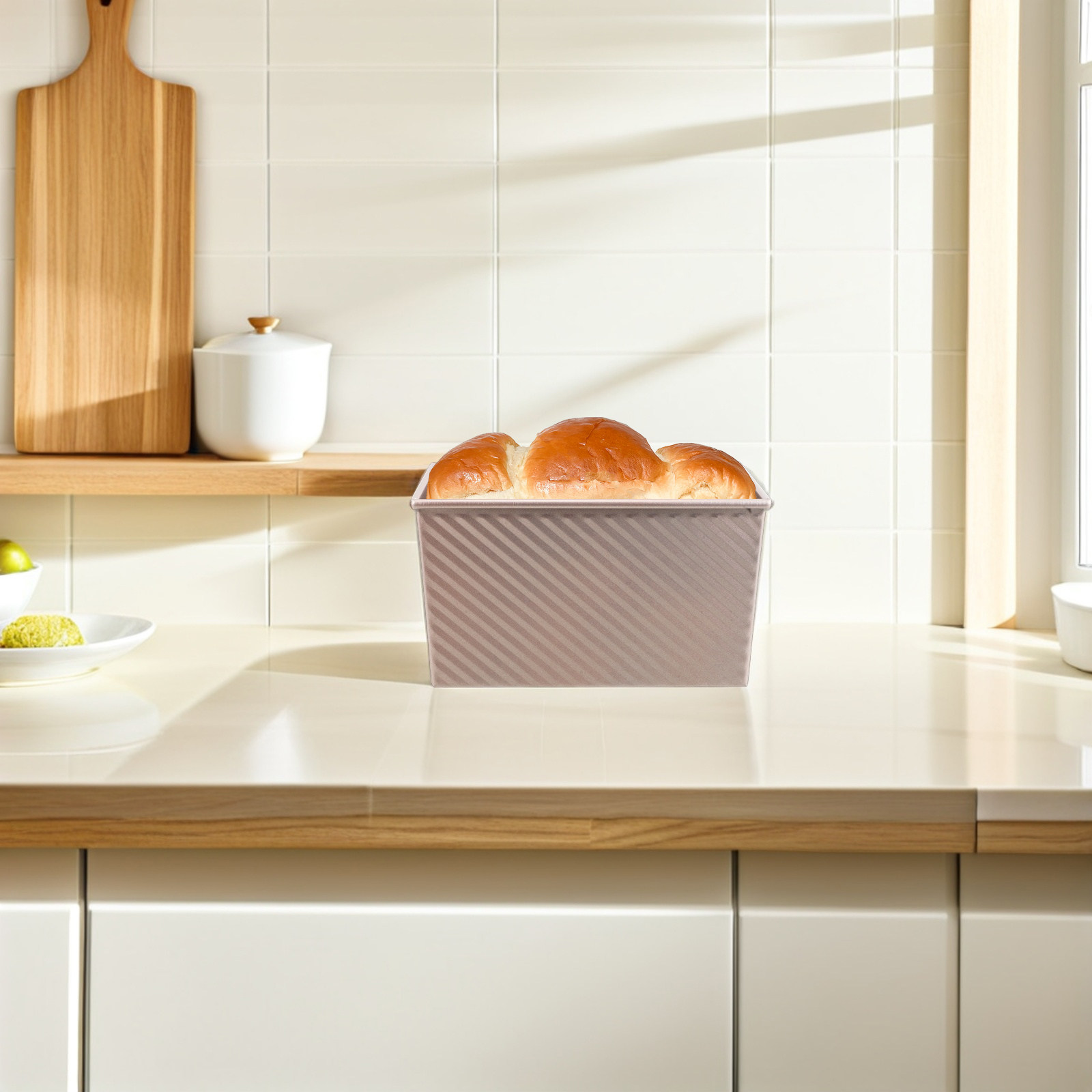 Kitchen Baking Trays - Non-Stick Rectangular Toast Pan Carbon Steel