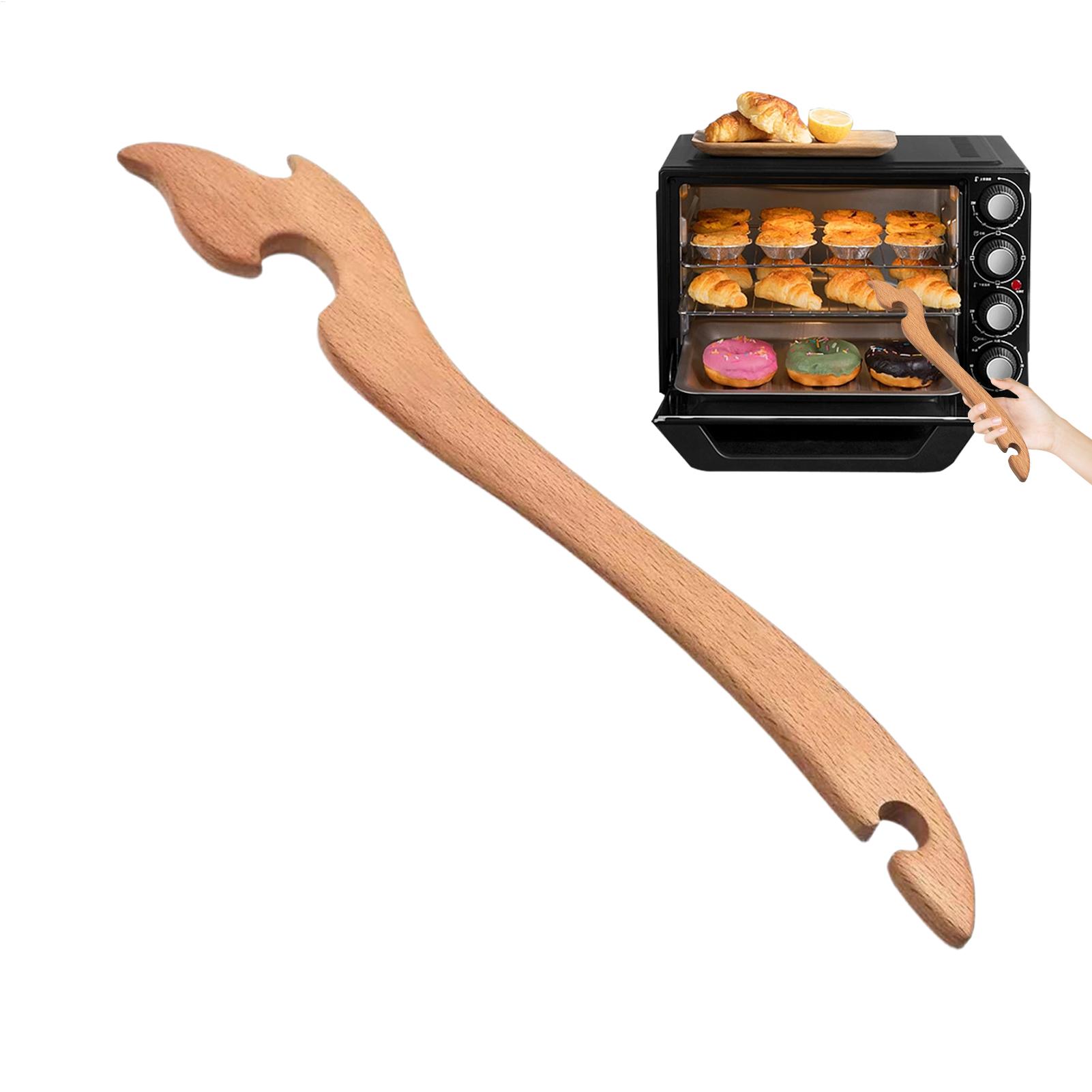 Cool Kitchen Baking Gadgets - Oven Rack Puller Tool Wooden Long