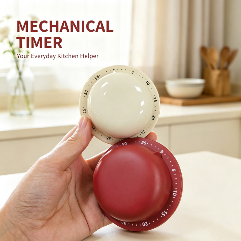 Baking Kitchen Hourly - Mechanical Kitchen Timer with Alarm Countdown