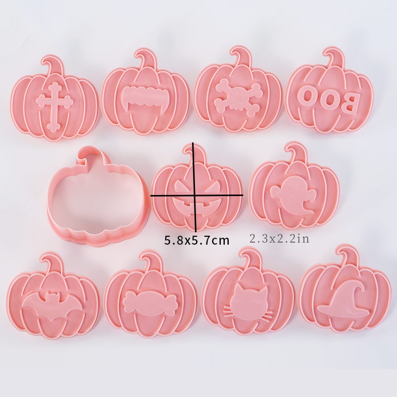 10pcs Halloween Jam-filled Coo - Cookie Cutter Set ulasan dan harga
