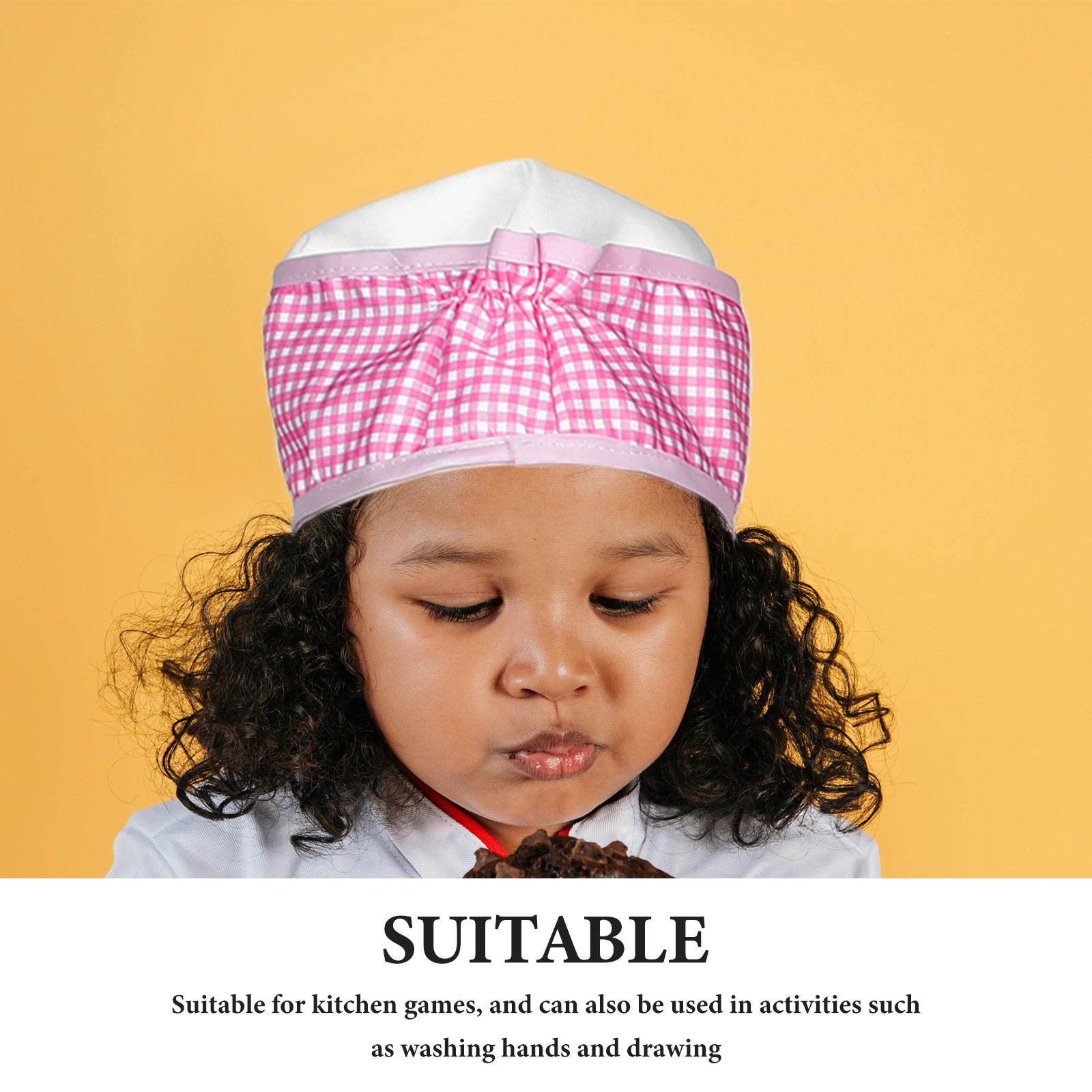 1Set Kids Apron and Chef Hat S - Baking Kitchen Set Up ulasan dan harga