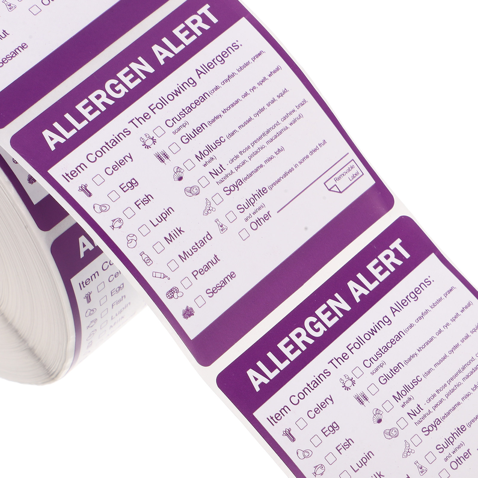 2 Rolls 2 Inch Allergen Label  - Kitchen.Baking Labels ulasan dan harga