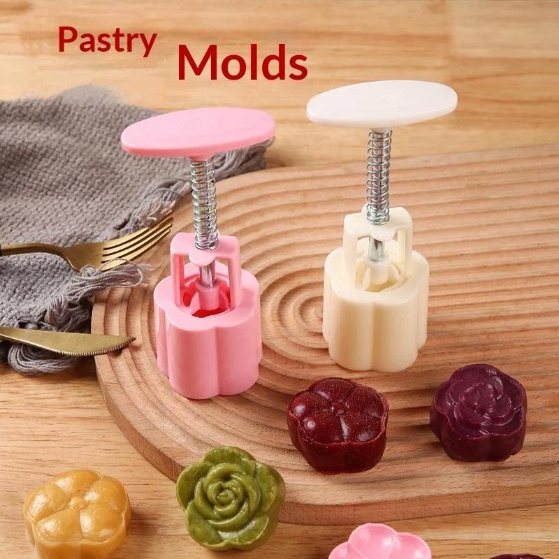 【LM】1 Set DIY Mooncake Mold Pl - Kitchen Baking Torch ulasan dan harga