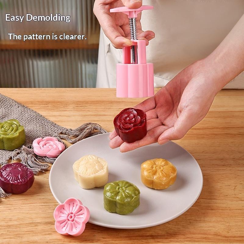 【LM】1 Set DIY Mooncake Mold Pl - Kitchen Baking Torch ulasan dan harga