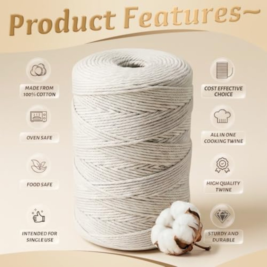 100% Cotton Butcher Twine Stri - Kitchen Baking Twine ulasan dan harga