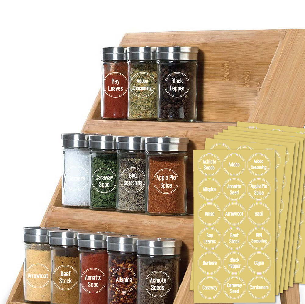 144pcs Spice Jar Labels Sticke - Kitchen.Baking Labels ulasan dan harga