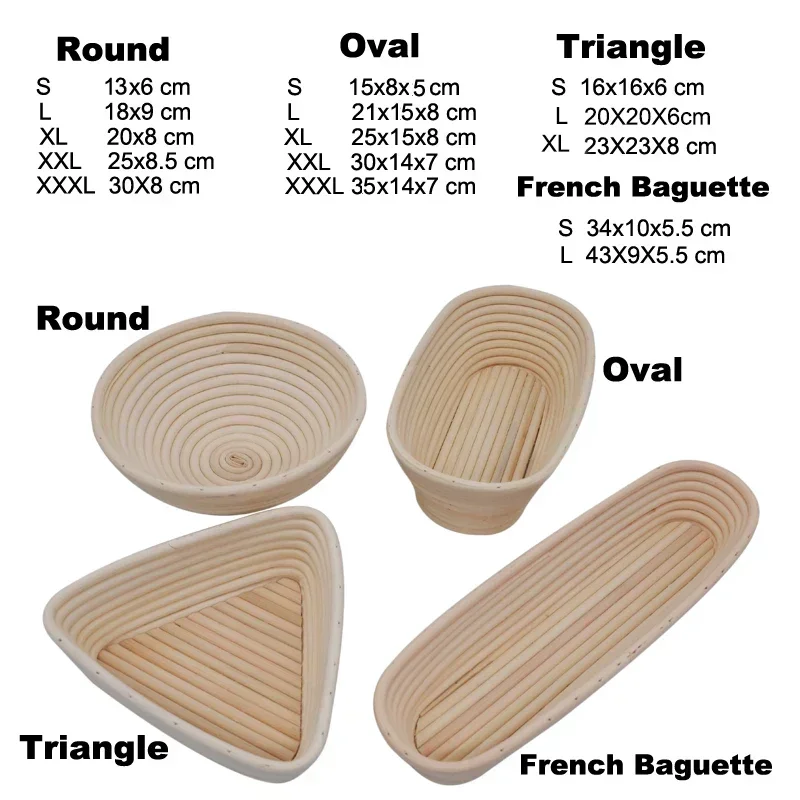 Rattan Bread Proofing Basket B - Proofing Basket Banneton ulasan dan harga