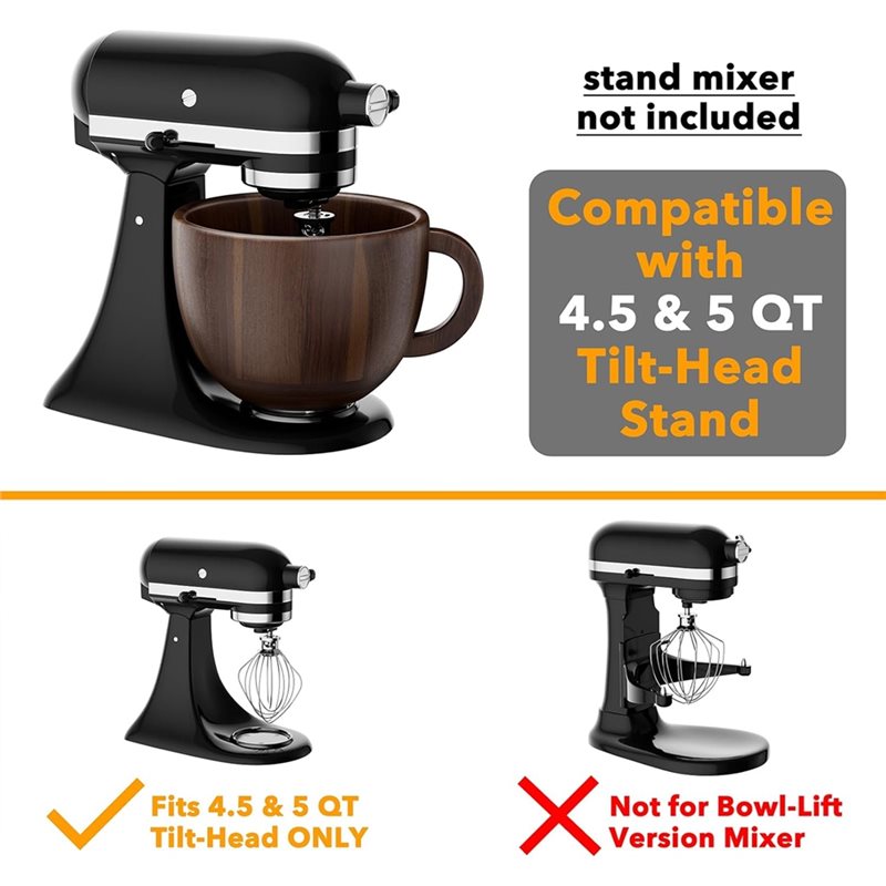 ABWM-Wooden Bowl Mixer For Kit - Kitchenaid Baking Set ulasan dan harga
