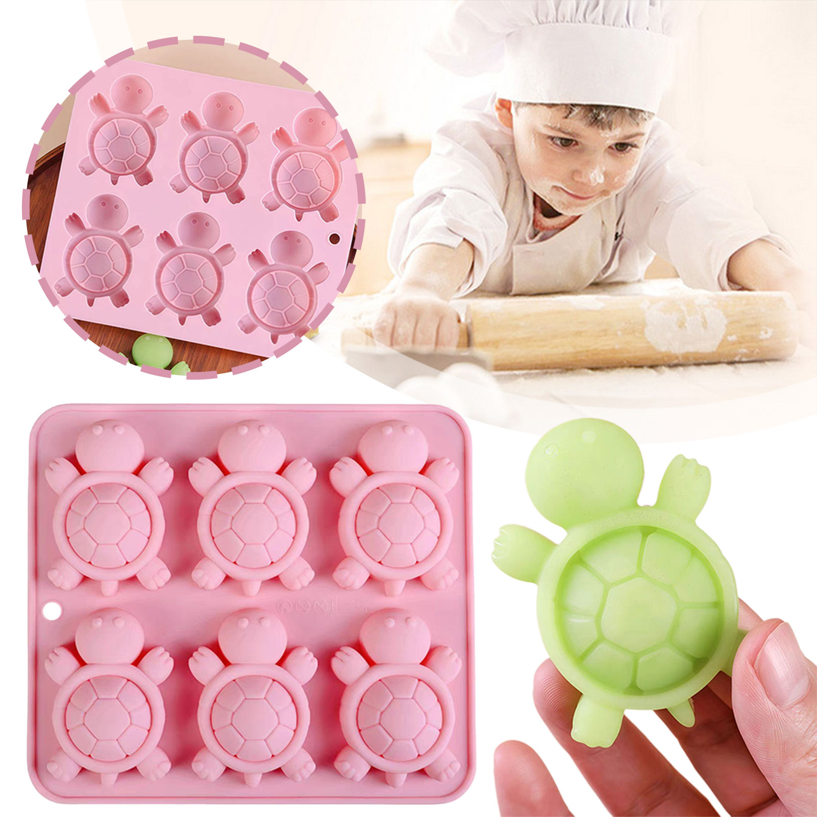 Turtles Ice Tray 3D Tortoises  - Kitchen Baking Trays ulasan dan harga