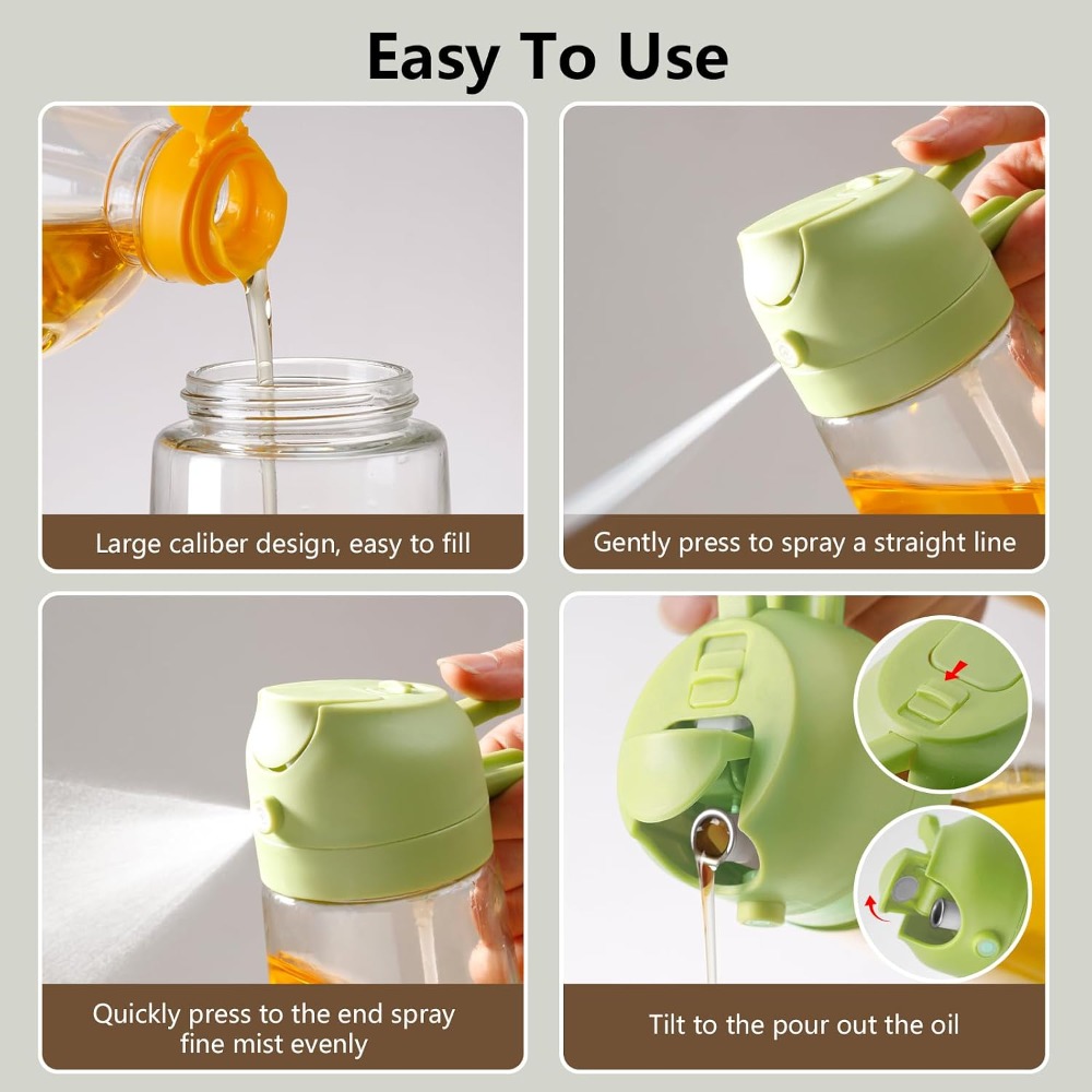 Green Glass Oil Sprayer and Di - Kitchen.Baking Labels ulasan dan harga