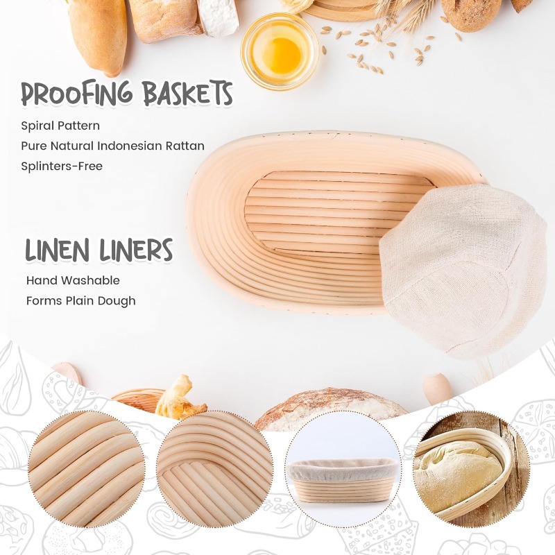 Bread Fermentation Basket PP D - Proofing Basket Banneton ulasan dan harga