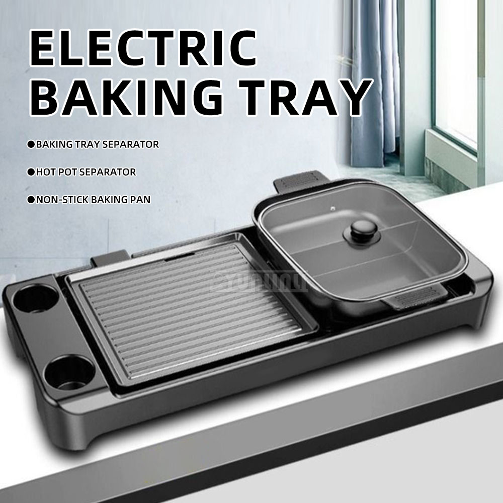 Electric Barbecue Hotpot Stove - Kitchen Baking Appliances ulasan dan harga