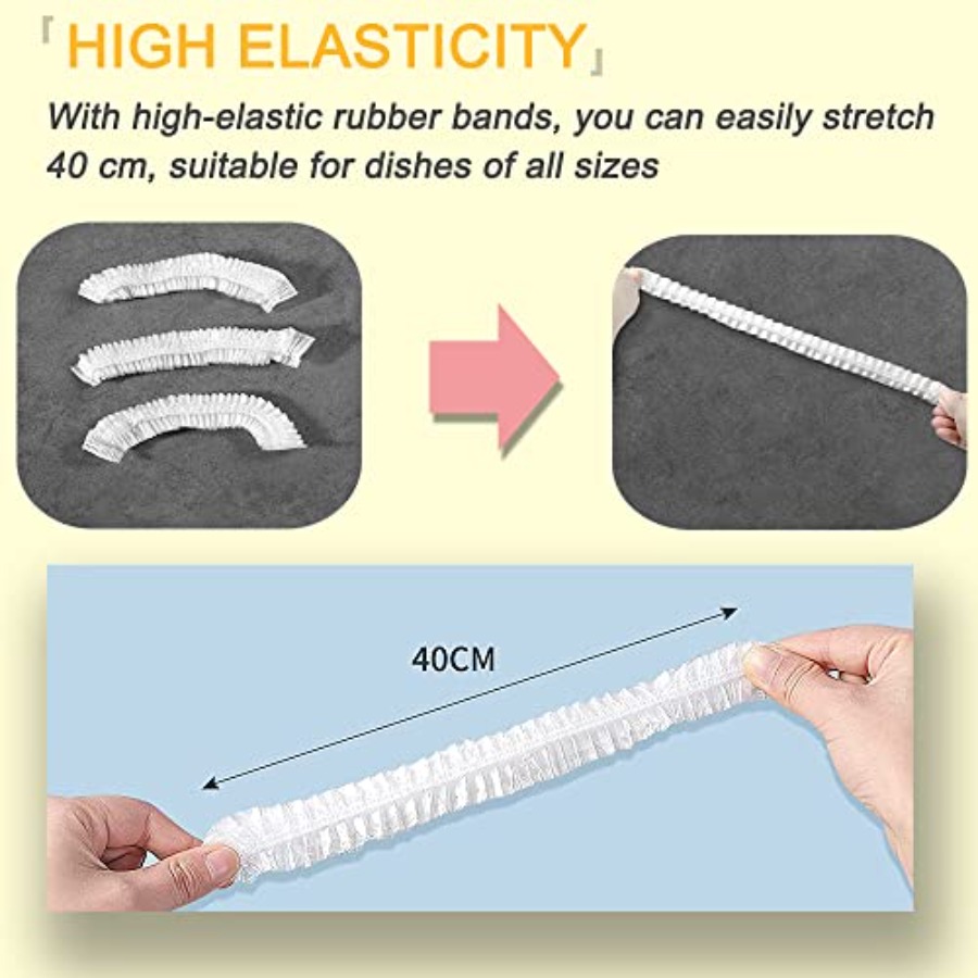 200Pcs Bowl Covers Elastic Foo - Proofing Basket Banneton ulasan dan harga