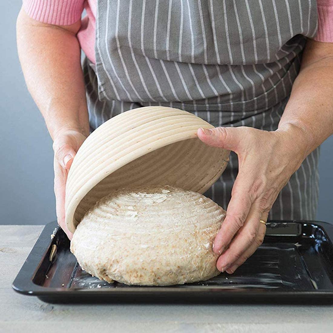 Natural Rattan Handmade Bread  - Proofing Basket Banneton ulasan dan harga