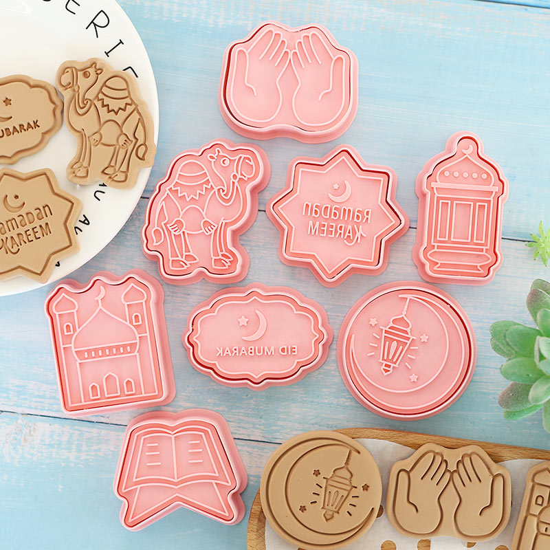 8 Pcs Eid Mubarak Cookie Cutte - Cookie Cutter Set ulasan dan harga