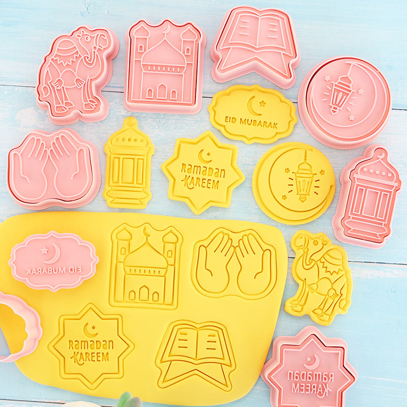 8 Pcs Eid Mubarak Cookie Cutte - Cookie Cutter Set ulasan dan harga