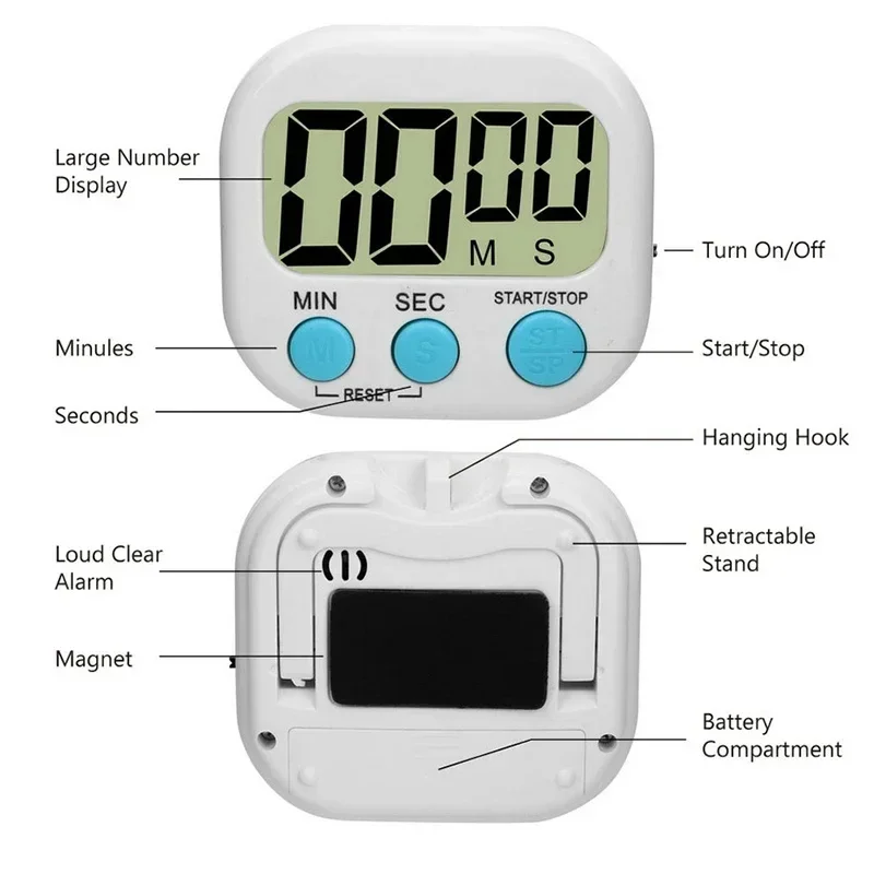 Mini Digital Kitchen Timer Big - Baking Kitchen Hourly ulasan dan harga