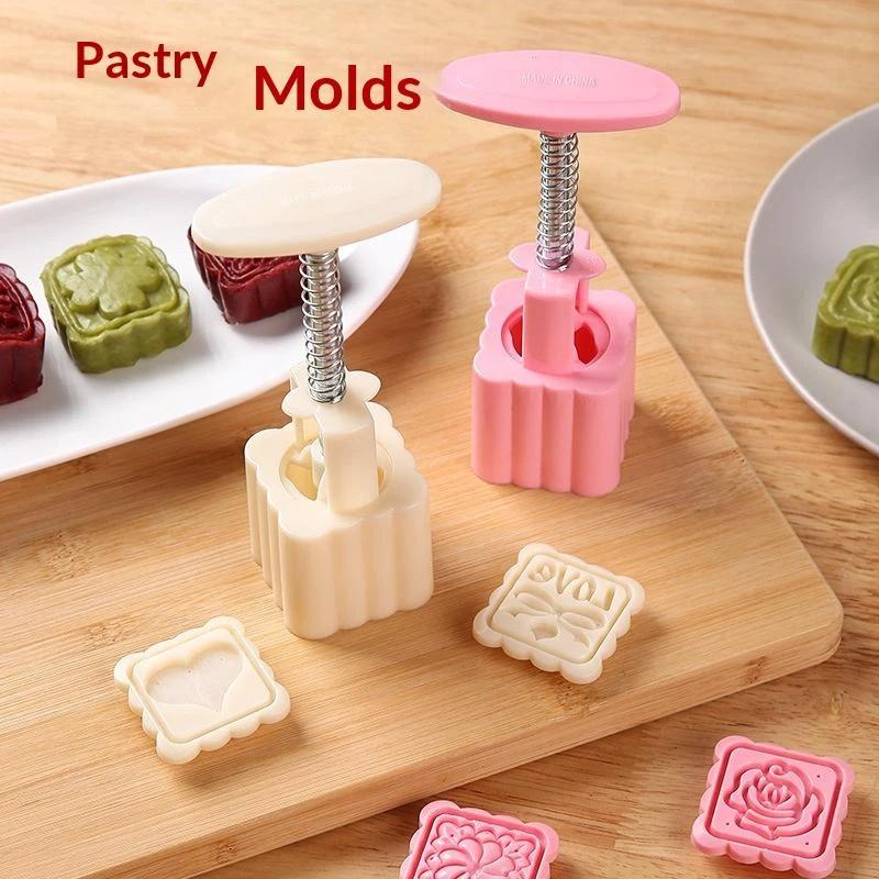 1 Set DIY Mooncake Mold Plasti - Kitchen Baking Torch ulasan dan harga