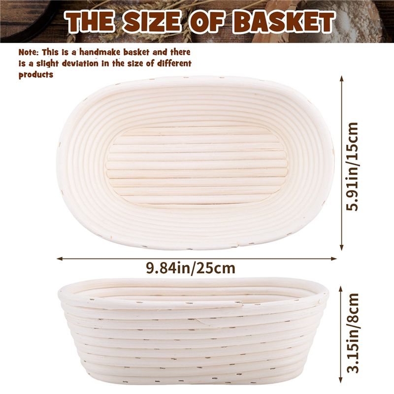 NEW HOT In Stock-Oval Bread Pr - Proofing Basket Banneton ulasan dan harga