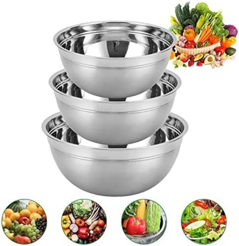 Stainless Steel Salad Bowl Ant - Bread Baking Kitchen Utensils ulasan dan harga