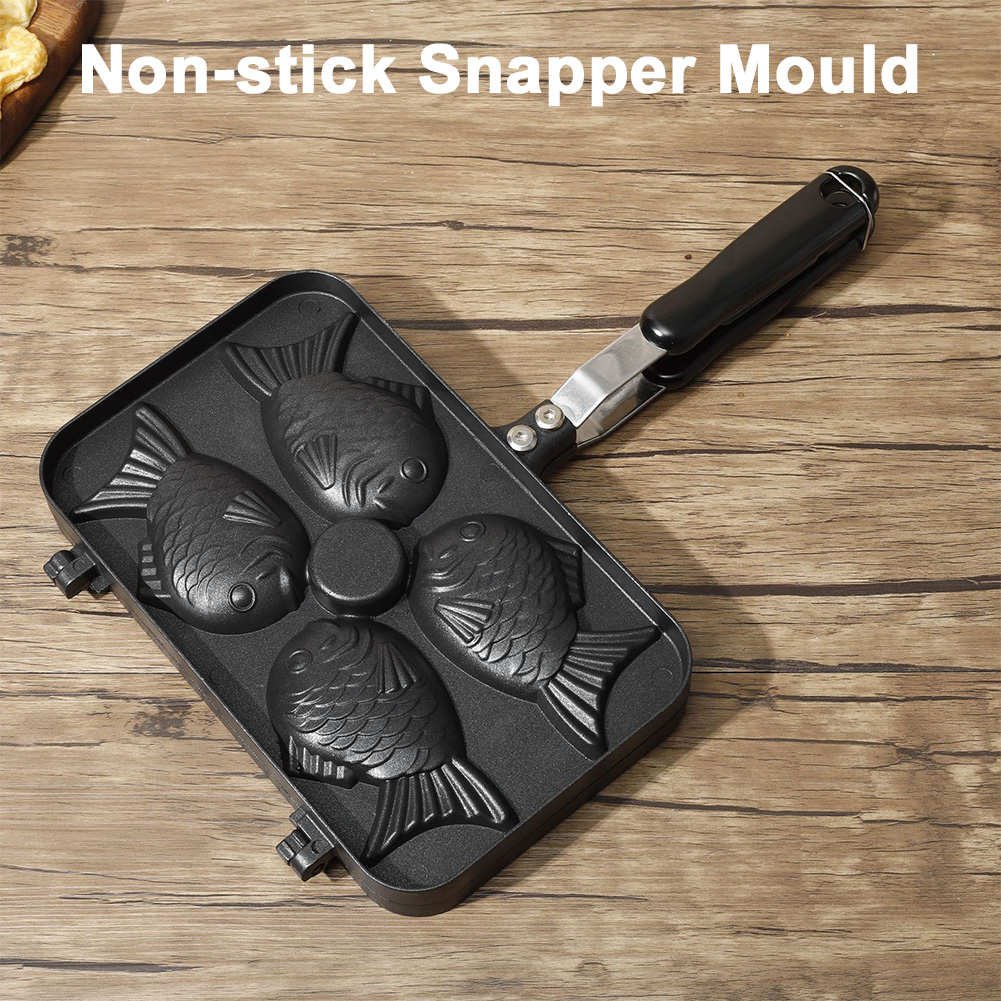 Four Fish Shaped Taiyaki Cooki - Kitchen Baking Machine ulasan dan harga