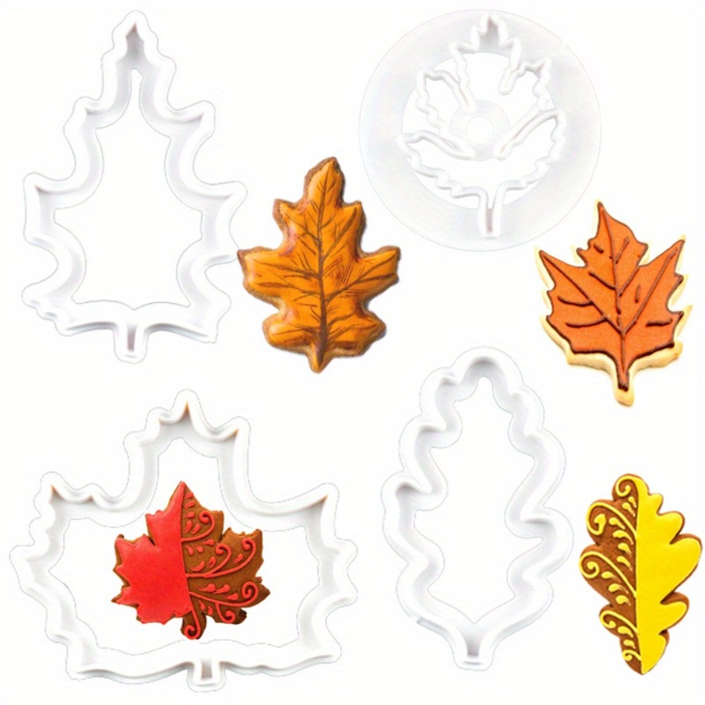 4Pcs Set Fall Leaf Cookie Cutt - Cookie Cutter Set ulasan dan harga