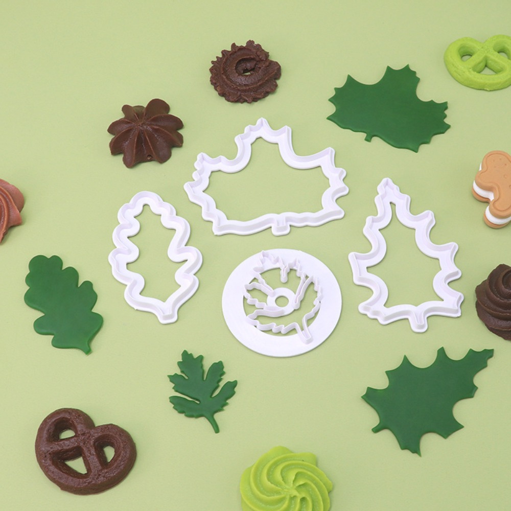 4Pcs Set Fall Leaf Cookie Cutt - Cookie Cutter Set ulasan dan harga