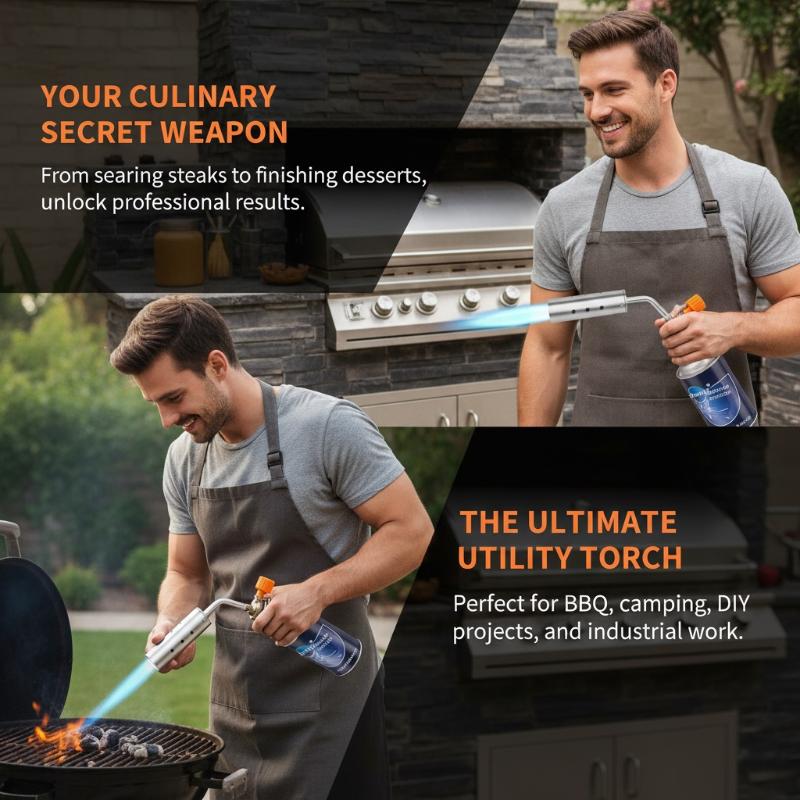 Butane Gas Torch Adjustable Co - Kitchen Baking Torch ulasan dan harga