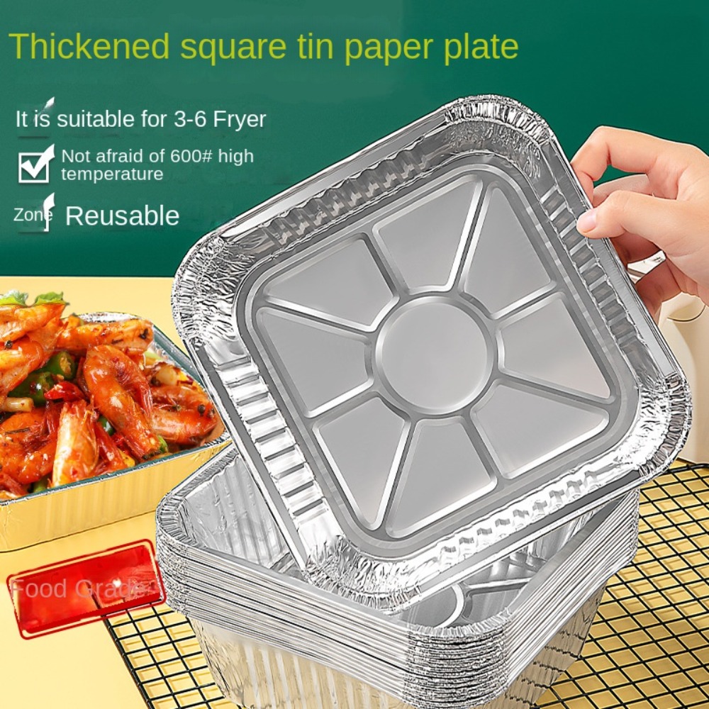 20CM Air Fryer Aluminum Foil P - Kitchen Baking Trays ulasan dan harga