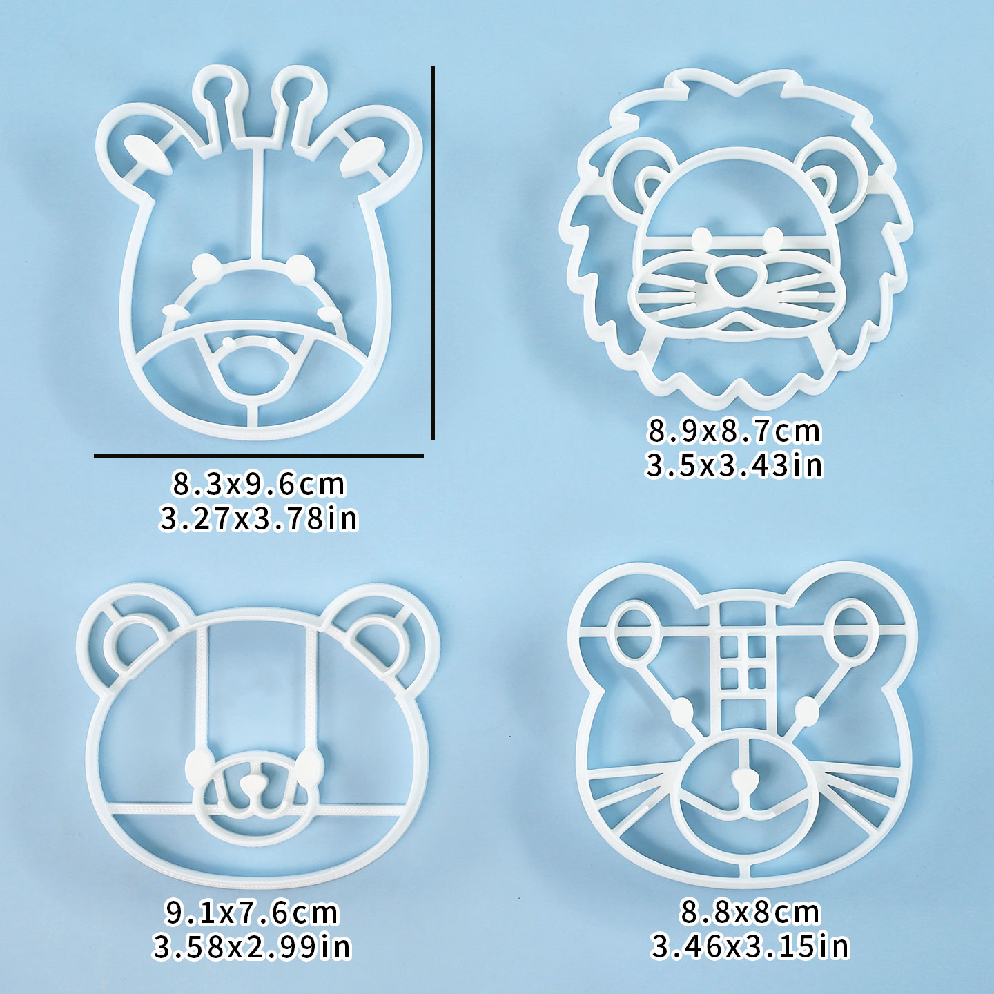 4 Pcs Animal Cookie Cutters Se - Cookie Cutter Set ulasan dan harga