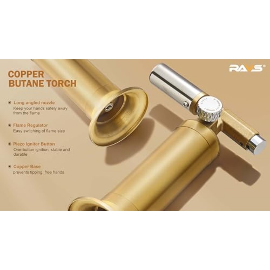 Copper Butane Torch Lighter, R - Kitchen Baking Torch ulasan dan harga