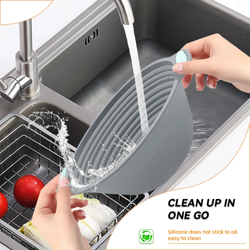 1PC Silicone Foldable Banneton - Proofing Basket Banneton ulasan dan harga