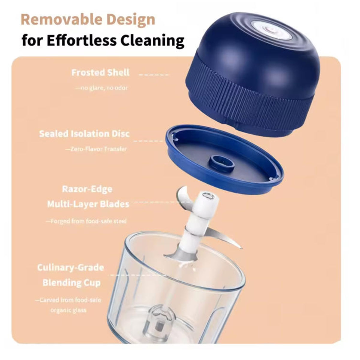 1PC Electric Garlic Chopper Mi - Kitchen Baking Appliances ulasan dan harga