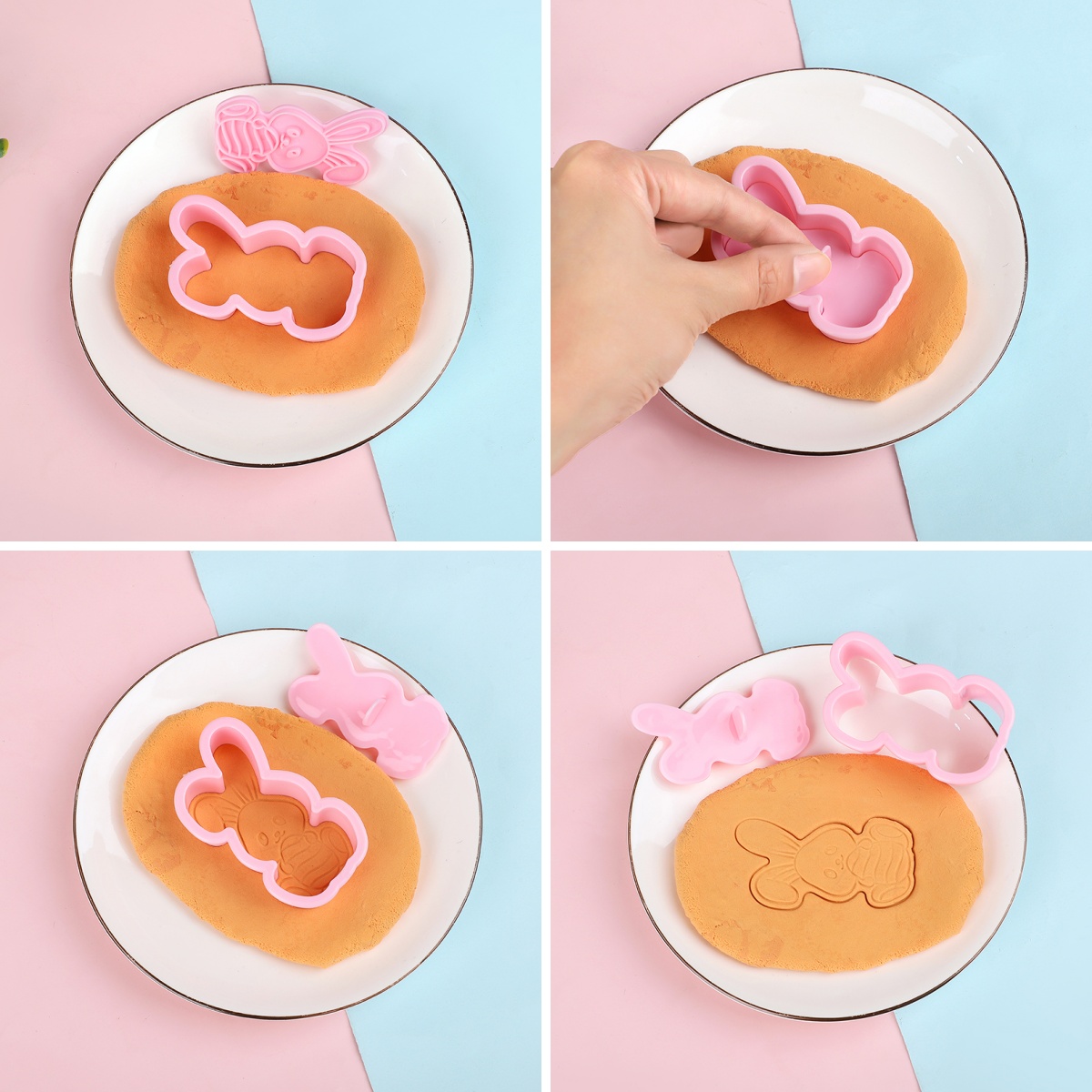 6pcs/Set Easter Bunny Cookie C - Cookie Cutter Set ulasan dan harga