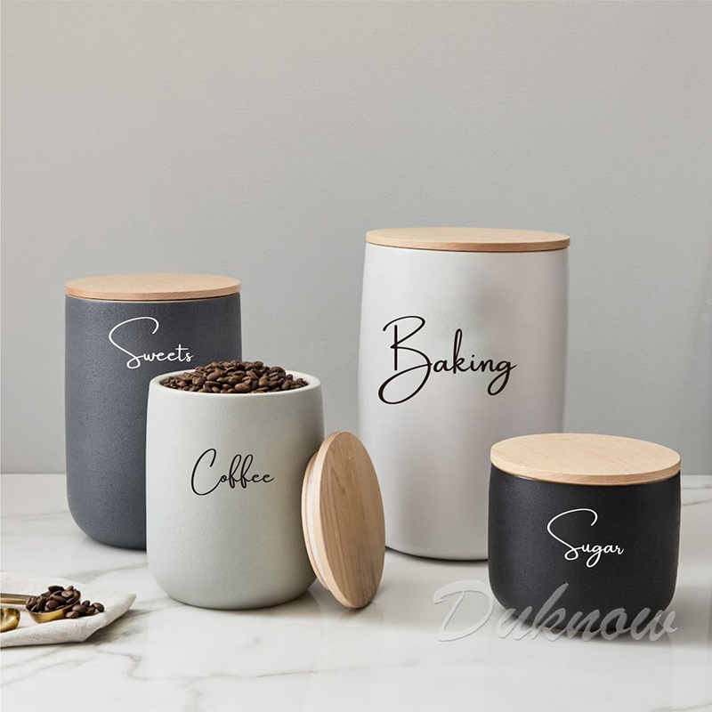Kitchen Organization Canister  - Kitchen.Baking Labels ulasan dan harga