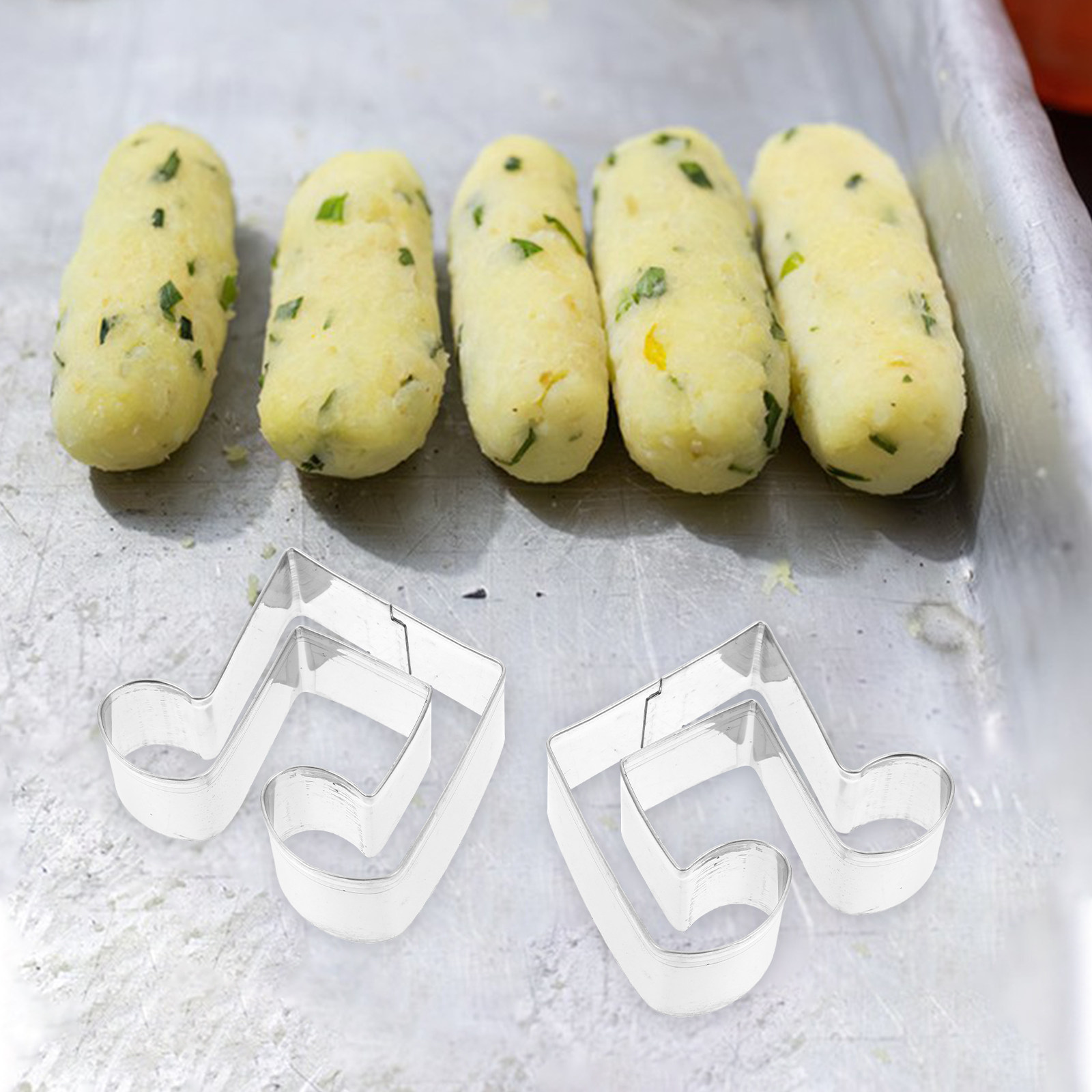1Set Stainless Steel Music Not - Cookie Cutter Set ulasan dan harga