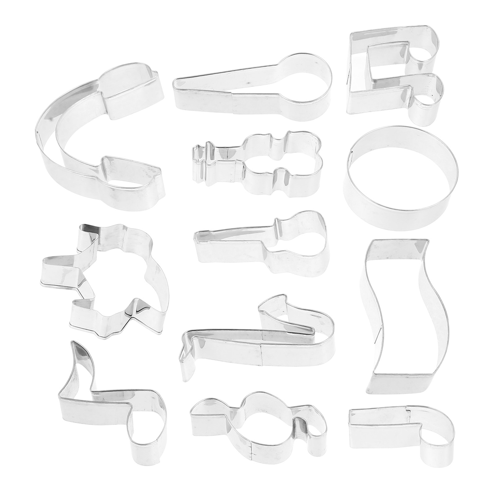 1Set Stainless Steel Music Not - Cookie Cutter Set ulasan dan harga