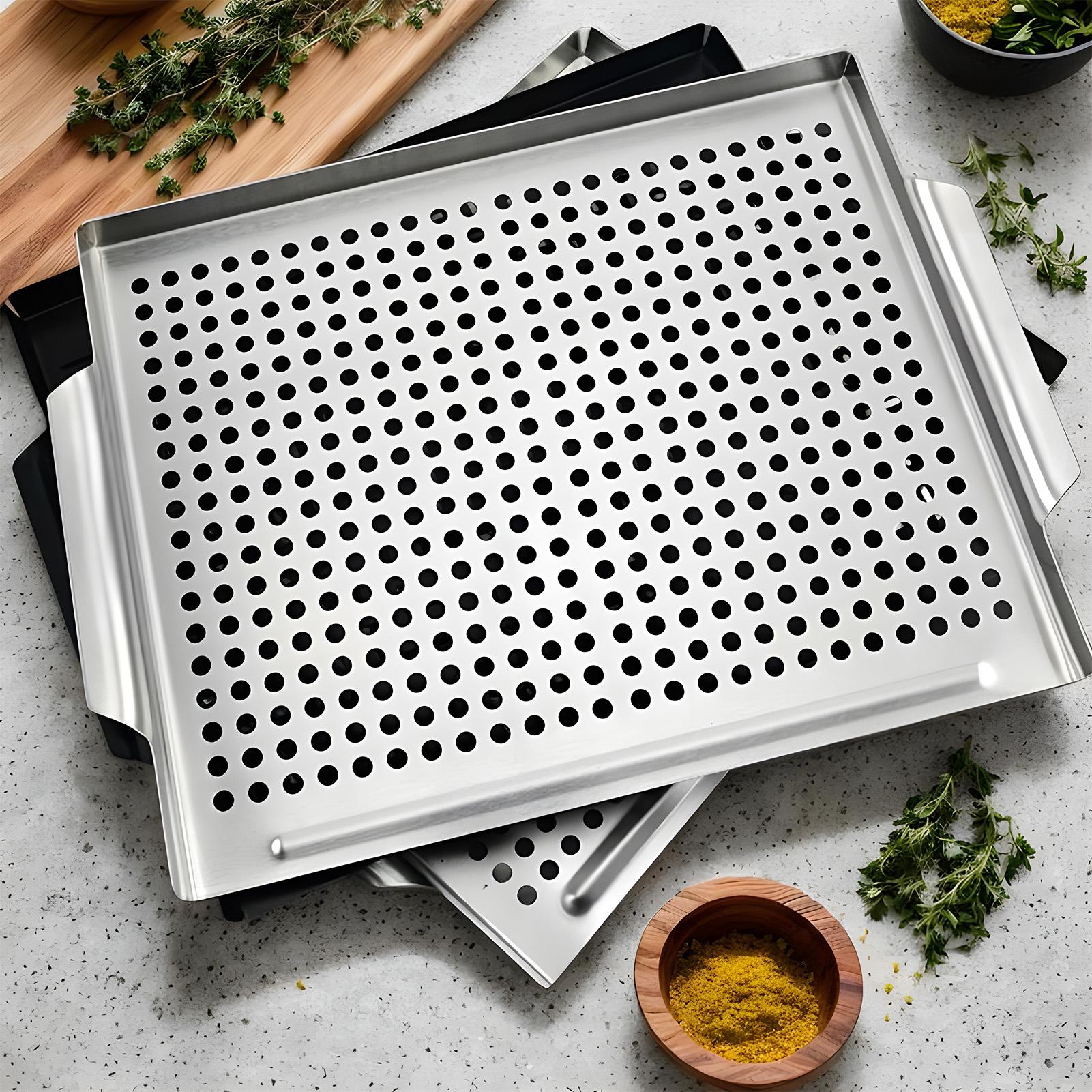 Stainless Steel Grilling Pan N - Kitchen Baking Trays ulasan dan harga