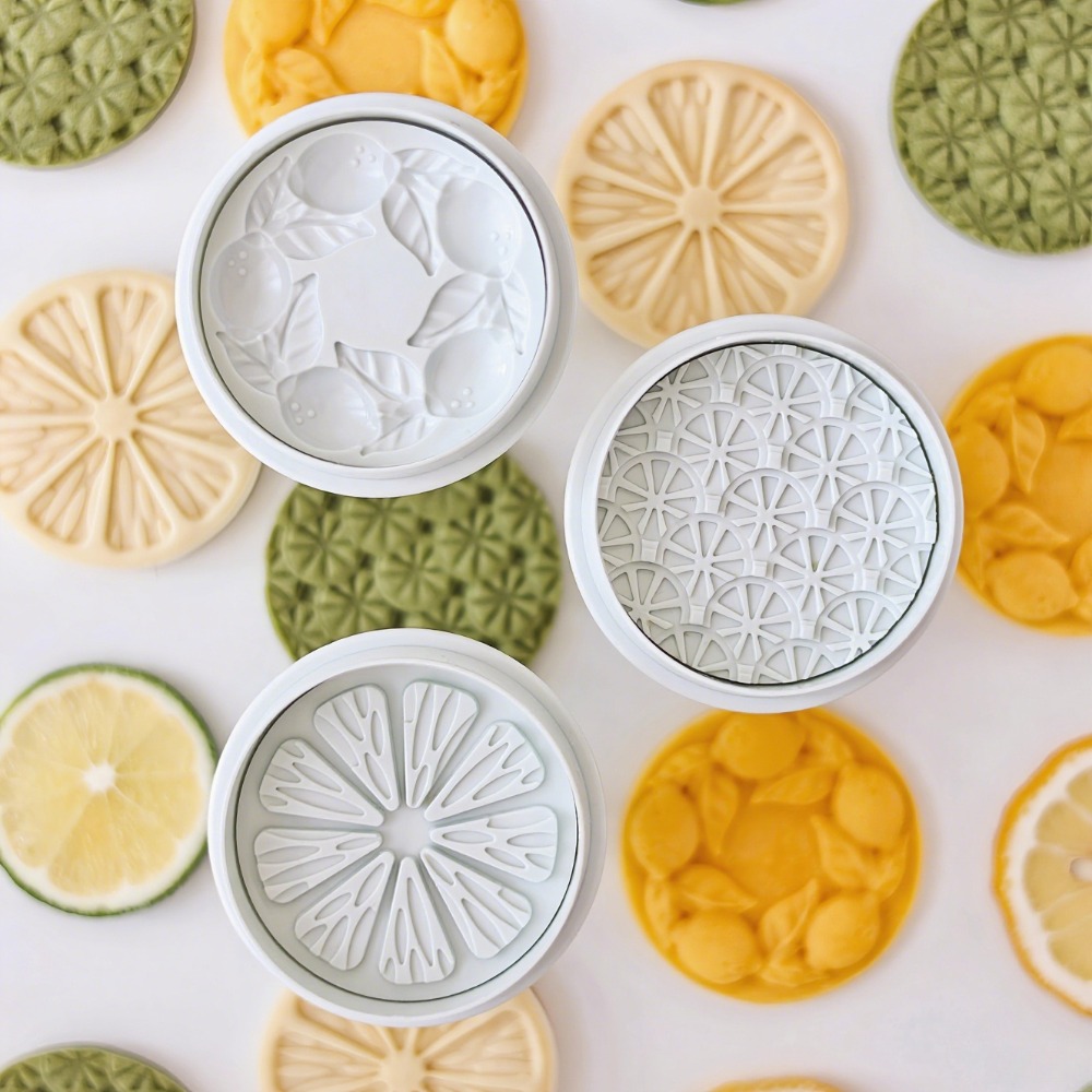 3pcs Lemon-Shaped Round Patter - Cookie Cutter Set ulasan dan harga